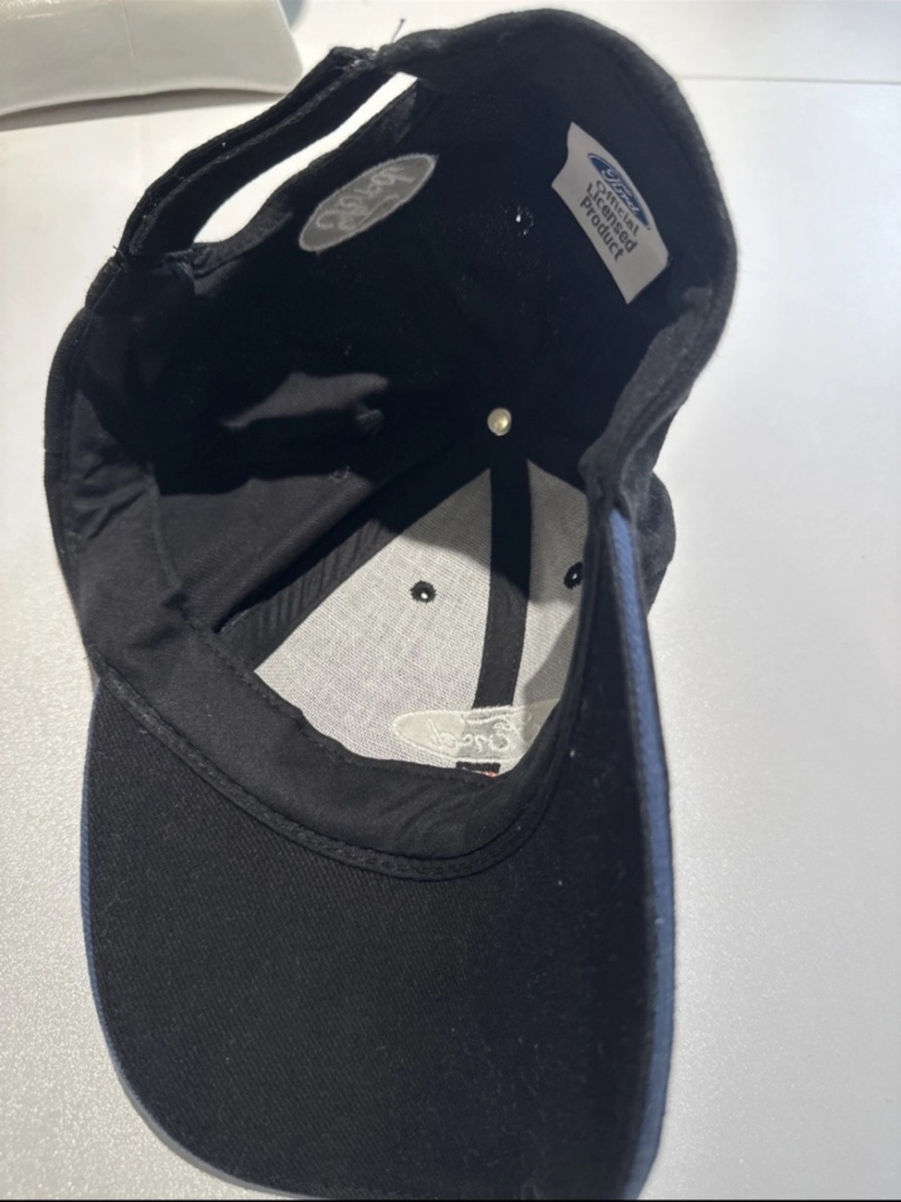 Ford Black Baseball Cap with Red and White Accents - Picture 5 of 8